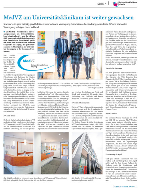 Liebig aktuell - Beitrag MedVZ gewachsen